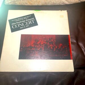 The John Sandridge Memorial Concert vintage vinyl record is a 12" record